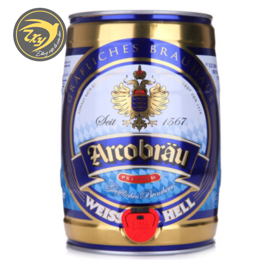 Bia Bom Đức Arcobrau Lager ( bia tươi truyền thống), lúa mì Bom 5L