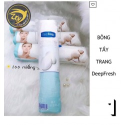 Bông tẩy trang Deep Fresh bịch 100 miếng