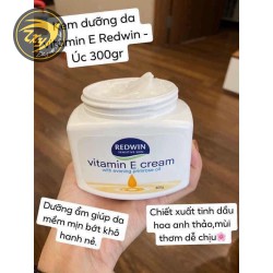 KEM DƯỠNG DA CẤP ẨM và BỔ SUNG VITAMIN E REDWIN