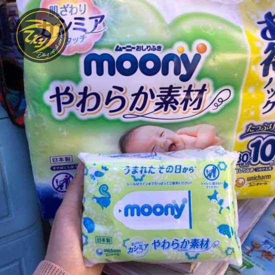 KHĂN GIẤY ƯỚT MOONY NHẬT