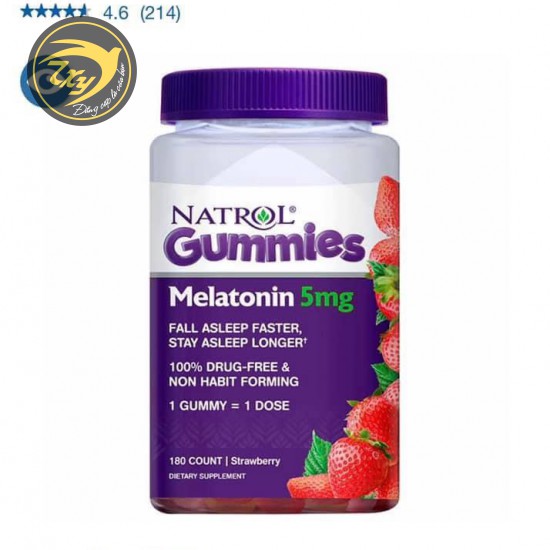 Kẹo dẻo giúp ngủ ngon Natrol Gummies Malatonin Sleep