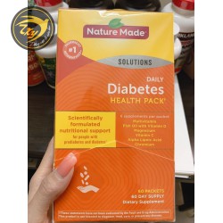 Vitamin dành cho bệnh nhân tiểu đường Diabetes Health Pack Nature Made 60 gói của Mỹ