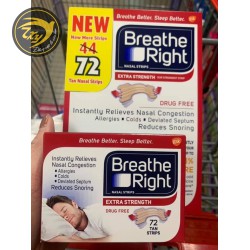 Miếng Dán Thông Mũi Giảm Chứng Ngủ Ngáy Breathe Right